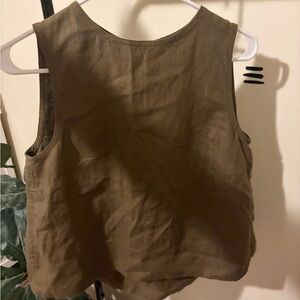 Madewell Sleeveless Tan Tank Top